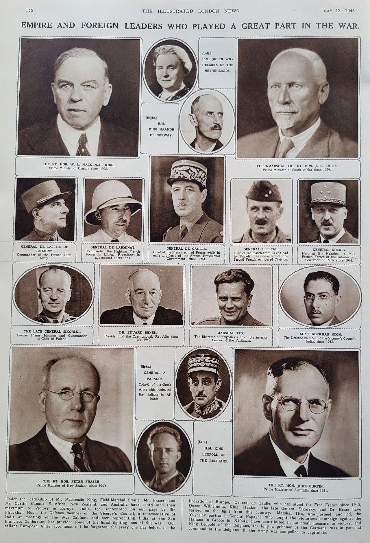 Empire and foreign leaders